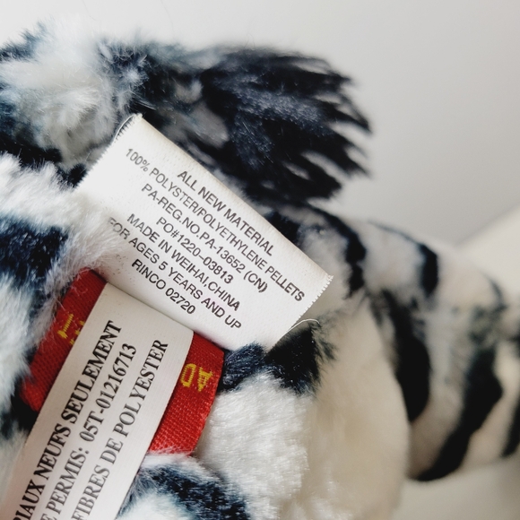 Adventure Planet Zebra Stuffed Zoo Animal Plush Black White Striped 10" Soft - Picture 9 of 15